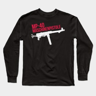 German MP-40 submachine gun Long Sleeve T-Shirt